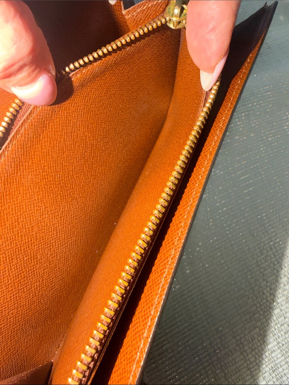Louis Vuitton Monogram Canvas Continental Wallet in Brown and Gold - Picture 8 of 14
